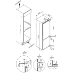 Baumatic BRCIF7838 244公升 嵌入式雙門雪櫃